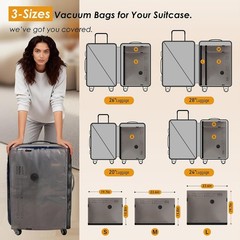Rechargeable Wireless Pump Vacuum Bags, Portable Storage Bags for Travel and