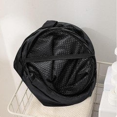 Aplter Collapsible Mesh Pop Up Laundry 13 x 13 x 22.8 inches, Black + Grey