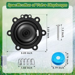 Gulfmew Diaphragm Repair Kit Compatible with DRKCP/CPF, Valve Small, Black