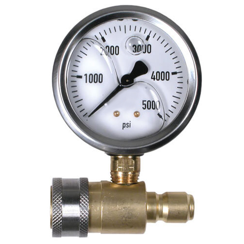 Pressure Washer Quick Connect 2.5″ Pressure Gauge 5000psi | V-ATG001