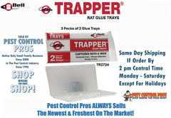 6 Trapper Rat Glue Board Trap Trays Catch Rats Mouse Mice Insects Spider Lizards