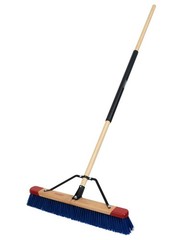 Harper 24 Inch Push Broom Stiff Bristles Premium Heavy Duty Outdoor Wet/Dry