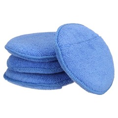 4pcs Microfiber Car Wash Sponge 6″x6″ Non-Scratch Foam Applicator Pads Blue