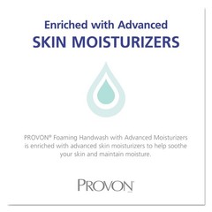 PROVON 538502 PROVON 1200 mL Foam hand wash w/ADV Moisturizer Refill (2/CT) New