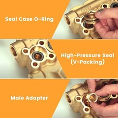 34262 Seal Kit for Cat Pump 66DX 6DX Pressure Washer Pump 66DX40G1I 6DX35G1I