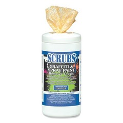 SCRUBS 90130CT 10 in. x 12 in. Graffiti and Paint Remover Towels (6/Carton) New