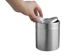 Eko Fandy Table Bin In Stainless Steel 1.5L