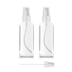 ZEROFIRE 2 Pack Spray Bottles 1oz Clear Plastic Empty 1 Ounce, 2