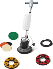 13″ Heavy-Duty Multi-Functional Floor Buffer Polisher Machine – Clean, Buff, Scr