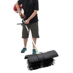 52cc Gas Power Hand Held Sweeper Broom Driveway Turf Artificial Grass Snow Clean