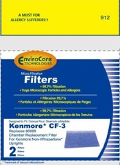 EnviroCare Chamber Replacement Vacuum Filters for Kenmore CF-3 Non-Whisperton…