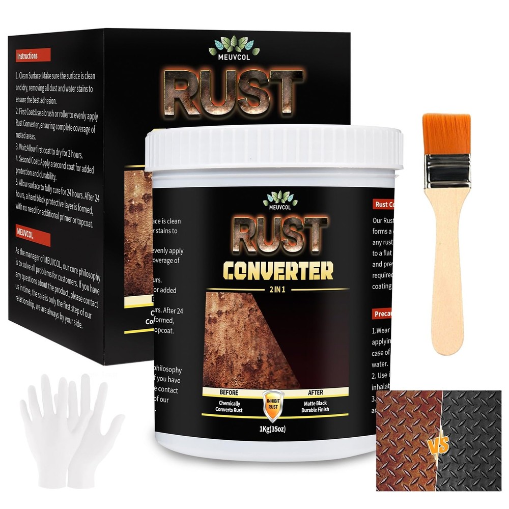 Rust Converter & Metal Primer 35 Floz – Heat Resistant Rust Preventative
