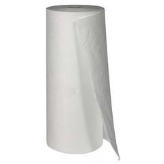 Brady Env150 Sorbent Roll, 44 Gal, 30 In X 150 Ft, Oil, White, Polypropylene