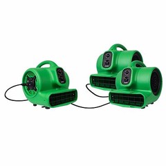 XPOWER P-430AT Air Mover Carpet Dryer Blower Floor Fan 2000 CFM-2 Pack,Green