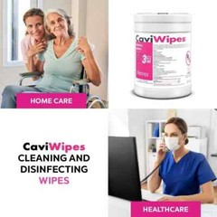 4 Pack Metrex CaviWipes Cavicide Germacidal Cleaner Surface Disin. Wipes 13-1100