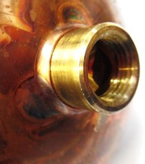 UNKNOWN BRAND, COPPER FLOATER, C7, 7″ DIAMETER, 3/8″ NPT