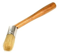 Euro Lube Angled Applicator Brush with Stiff Bristles for Paste-Style Tire 1 Qty