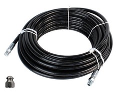 Schieffer 1/4″ x 100′ 4400 PSI Thermoplastic Sewer Jetter Hose & 12.0 Nozzle