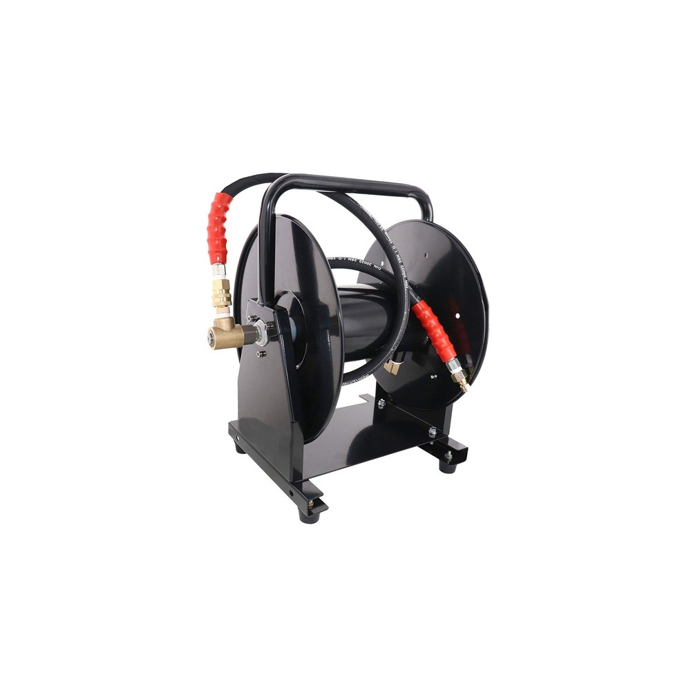 5000 PSI 3/8″ x 200′ Portable Hose Reel for High Pressure Power Washer and Se…