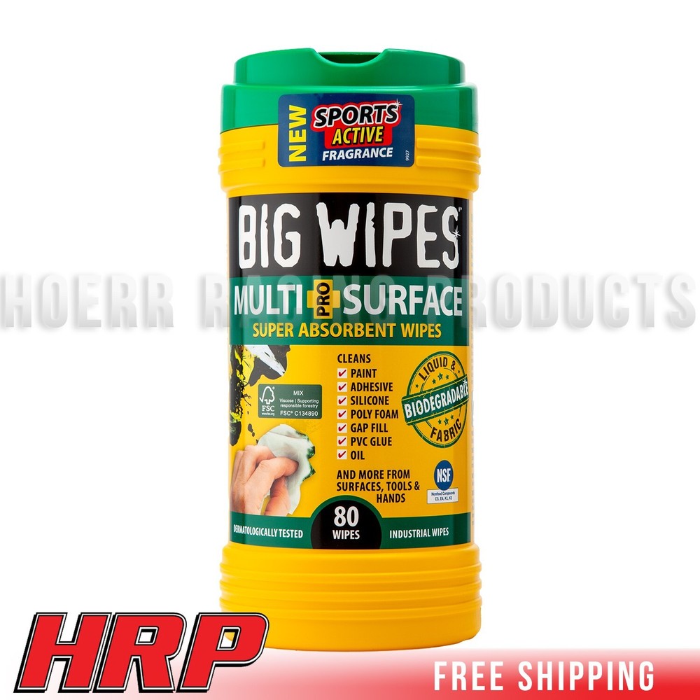 BIG WIPES-Multi-Surface Wipes 80 count-(80 Count Tubs)-2 PACK