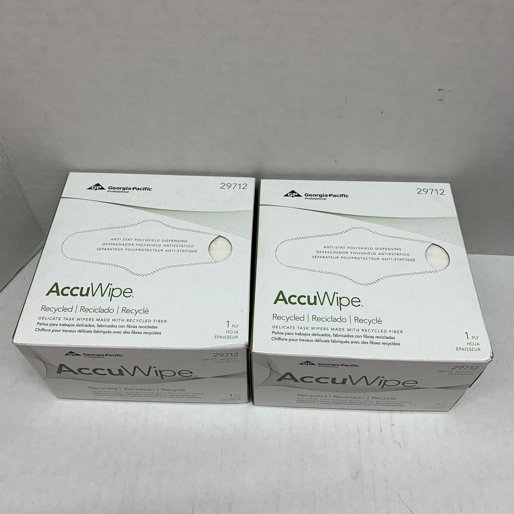 2 Georgia-pacific Accuwipe Light Duty Technical Cleaning Wiper – 1 Ply – 280