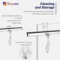 Toovem A Family Of Manufacturers Toovem 14 Inch Shower Squeegee For Glass Doors