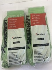 2pk- ABILITY ONE 7920-01-660-1490 Mop Head,Green,Microfiber 465W99
