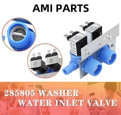 New Upgrade 285805 Washer Water Inlet 2.7 x 4.4 x 2.8 inches, Blue&Black