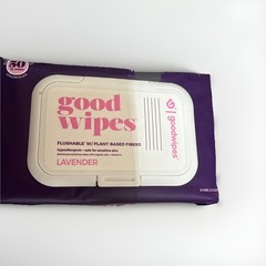 Goodwipes Flushable Butt Wipes, Lavender Scented, 150 Total Wipes 3 Pack
