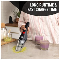Dirt Devil Grab and Go+ 8V Cordless Handheld Vacuum Cleaner, Powerful Black