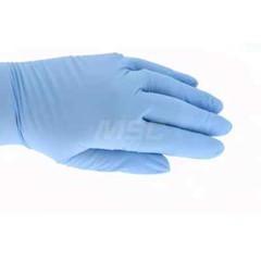 PRO-SAFE 5 mil Blue Lightly Powdered Nitrile Gloves, Box of 100 (Size Medium)