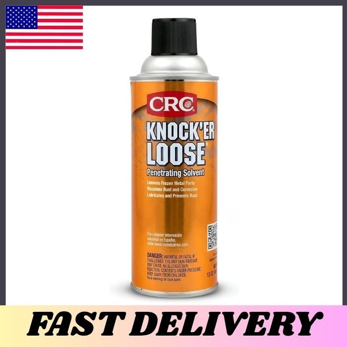 CRC 03020 Knock’er Loose Penetrating Solvent 16oz Aerosol Rust Remover Spray