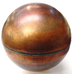 UNKNOWN BRAND, COPPER FLOATER, C7, 7″ DIAMETER, 3/8″ NPT