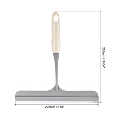 3Pcs Shower Squeegee Glass Wiper with Hanging Hole Beige
