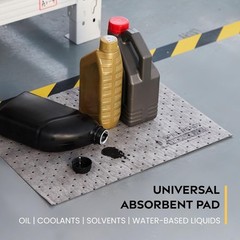 Spill Ready Universal Absorbent Pads 15″ x 20″ (100 Pack) – Absorb upto 28 Gal.