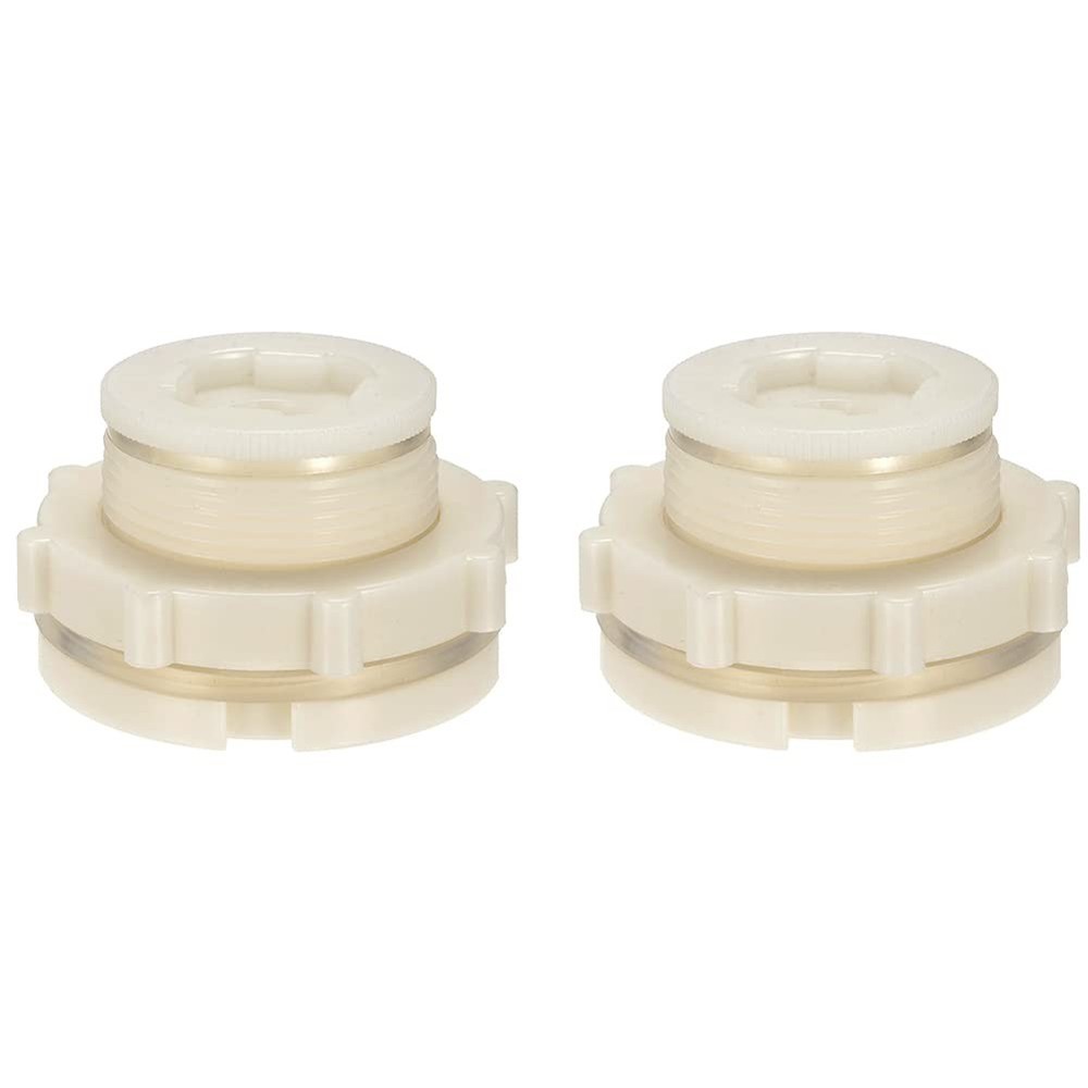 ANPTGHT 1.5″ Female ABS Bulkhead Fitting, Plastic Water Tank 1.5 Inch, Black