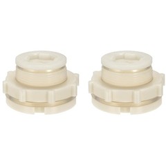 ANPTGHT 1.5″ Female ABS Bulkhead Fitting, Plastic Water Tank 1.5 Inch, Black