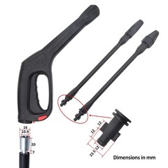 B. Watering Spray Gun + Jet Lance + Turbo Lance, B – with Variable Wand &