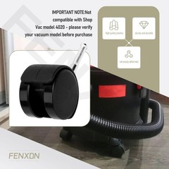 FENXDN 4 Pack 6774200 4201796 Caster Wheels for Shop Vac Vacuum Cleaner Black