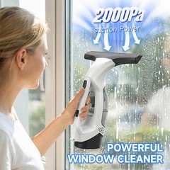 Yardsignup Window Vacuum Squeegee Cordless Window Vacuum Cleaner 2000Pa