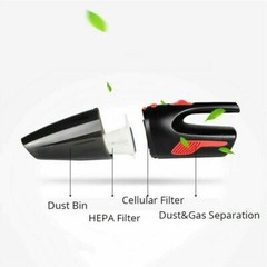 Mini Car Vacuum Cleaner Handheld Cordless Duster Wet&Dry Strong Suction Pet hair