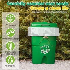 Medium Garbage Bags 8 Gallon /30 Liter Trash Bags Wastebasket Bin Liners Plas…