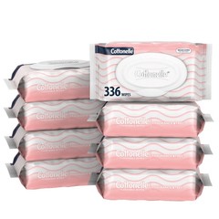 Cottonelle Fragrance Free Flushable Wet Wipes, Adult 42 Wipes (Pack of 8)
