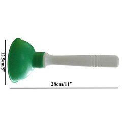 Coralpearl Drain Plunger, Small Hand Force Plumber 5″L X 5″W X 11″H, Green