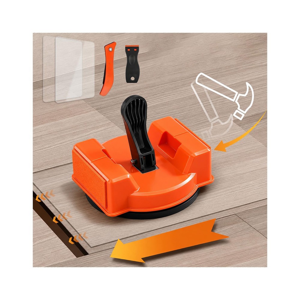 Floor Gap Fixer Tool for Laminate Flooring, Repair Kit with Orange