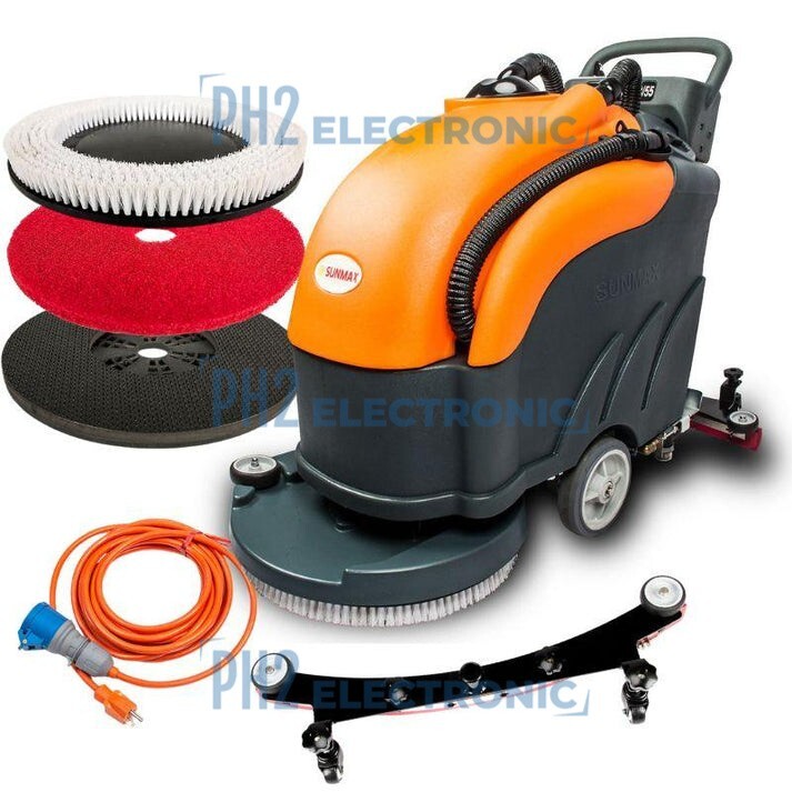 SUNMAX RT50AC 22″ Commercial Floor Scrubber Dryer Machine, 30000 sqft/h,corded