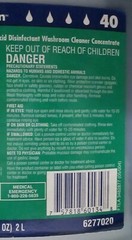 Diversey Ramsey Wide Range II Non-Acid Disinfectant Washroom Cleaner Concentrate