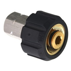 Tool Daily Pressure Washer Adapter, M22 female to 3/8 Inch 3/8, Black
