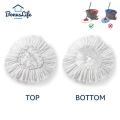 BonusLife 1 Pack Mop Refill and 1 Head Base Part for O-Ceda EasyWrin…