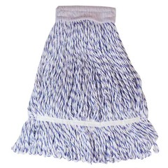 GOLDEN STAR AST30BWXL5-3PK 5 in Waxer Mop, Blue/White, PK3, AST30BWXL5-3PK